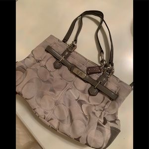 Coach handbag - gray